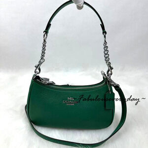 Coach Teri Shoulder Bag Crossbody In Leather/Shamrock CV934 NWT